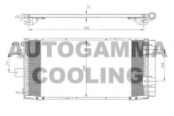 AUTOGAMMA 105035 Конденсатор, кондиціонер