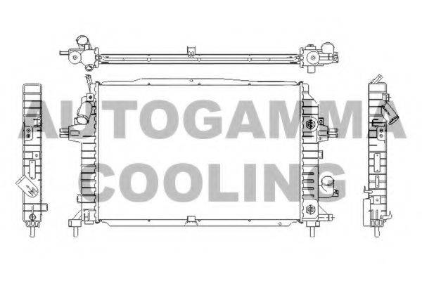 AUTOGAMMA 105134 Радіатор, охолодження двигуна