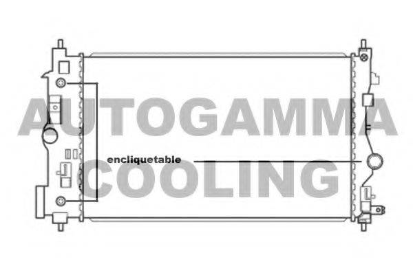 AUTOGAMMA 105667 Радіатор, охолодження двигуна