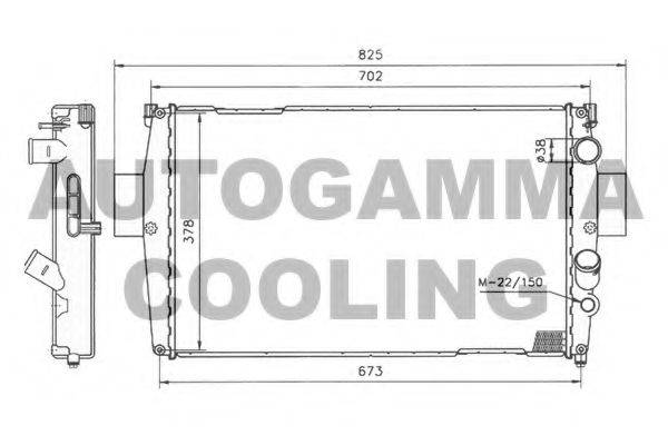 AUTOGAMMA 400766 Радіатор, охолодження двигуна