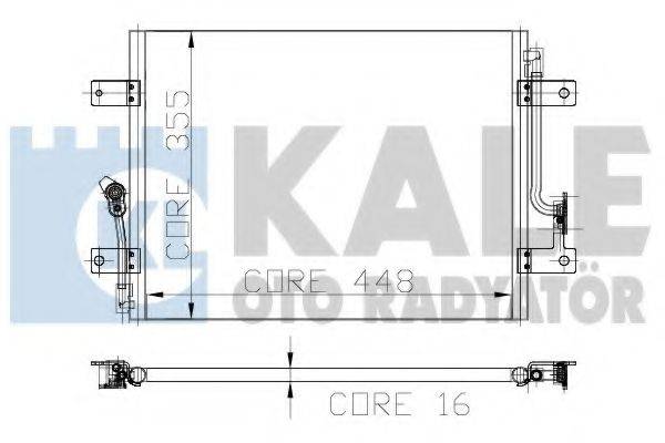 KALE OTO RADYATOR 125900 Конденсатор, кондиціонер