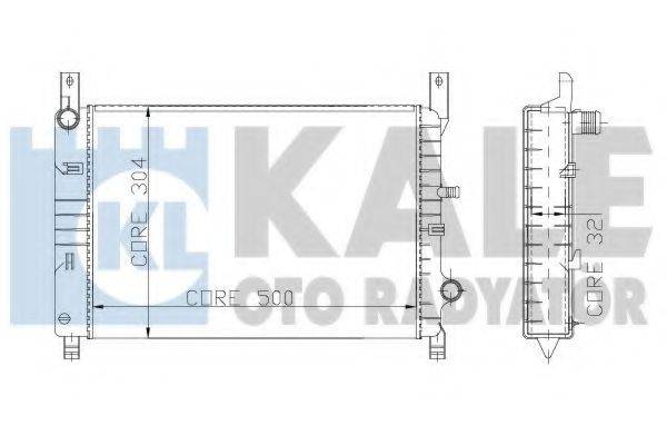 KALE OTO RADYATOR 145900 Радіатор, охолодження двигуна