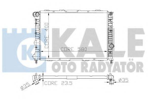 KALE OTO RADYATOR 230700 Радіатор, охолодження двигуна