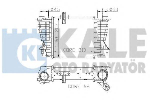 KALE OTO RADYATOR 243400 Інтеркулер