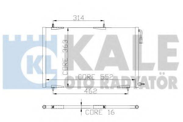 KALE OTO RADYATOR 248400 Конденсатор, кондиціонер