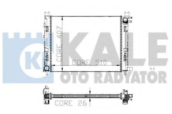 KALE OTO RADYATOR 306000 Радіатор, охолодження двигуна