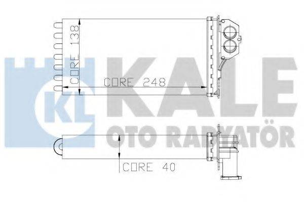 KALE OTO RADYATOR 319000 Теплообмінник, опалення салону