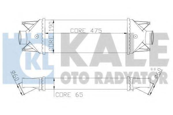 KALE OTO RADYATOR 347200 Інтеркулер