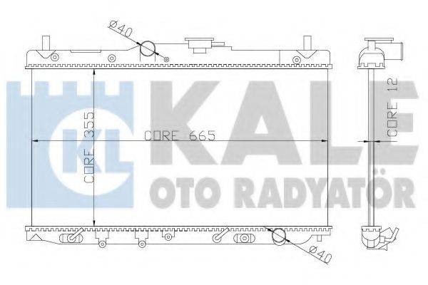 KALE OTO RADYATOR 357700 Радіатор, охолодження двигуна