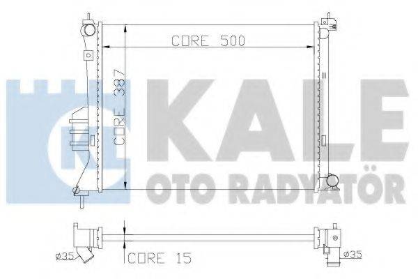 KALE OTO RADYATOR 358600 Радіатор, охолодження двигуна