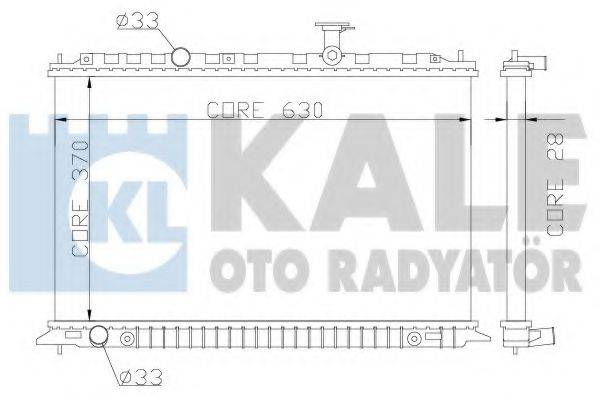 KALE OTO RADYATOR 359100 Радіатор, охолодження двигуна