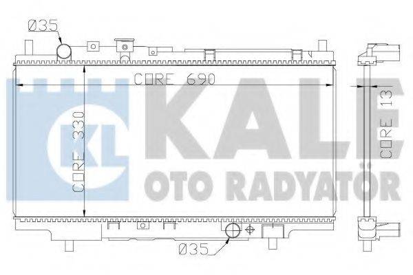 KALE OTO RADYATOR 359800 Радіатор, охолодження двигуна