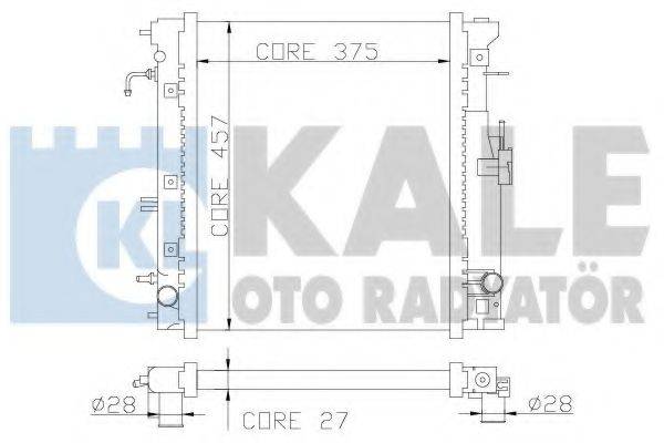 KALE OTO RADYATOR 365700 Радіатор, охолодження двигуна