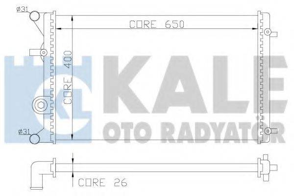 KALE OTO RADYATOR 366400 Радіатор, охолодження двигуна