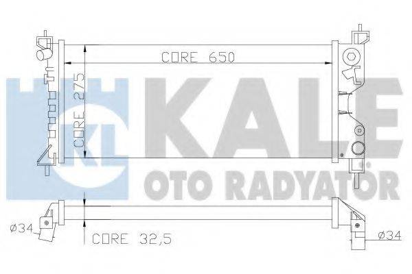 KALE OTO RADYATOR 372600 Радіатор, охолодження двигуна