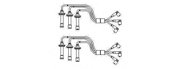 BREMI 244 Комплект дротів запалювання