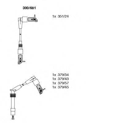 BREMI 300681 Комплект дротів запалювання