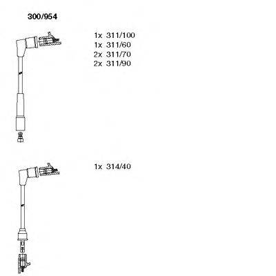 BREMI 300954 Комплект дротів запалювання