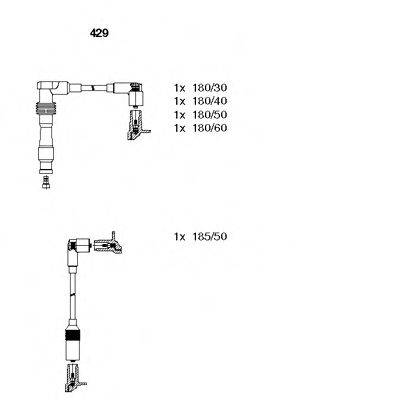 BREMI 429 Комплект дротів запалювання
