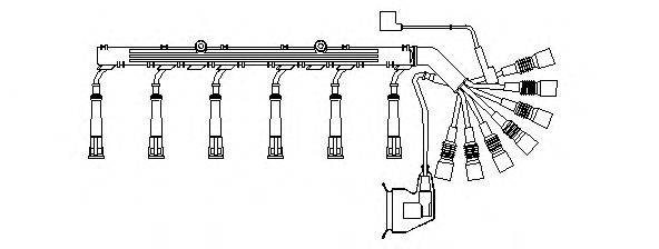 BREMI 582100 Комплект дротів запалювання