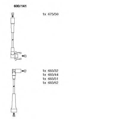 BREMI 600141 Комплект дротів запалювання