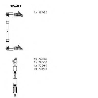 BREMI 600264 Комплект дротів запалювання