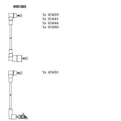 BREMI 600285 Комплект дротів запалювання