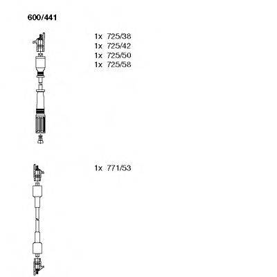 BREMI 600441 Комплект дротів запалювання