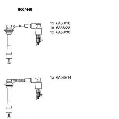 BREMI 600446 Комплект дротів запалювання