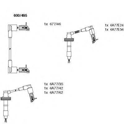 BREMI 600495 Комплект дротів запалювання