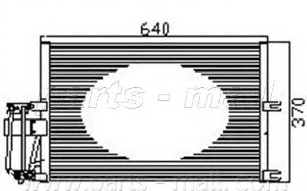 PARTS-MALL PXNC1016 Конденсатор, кондиціонер