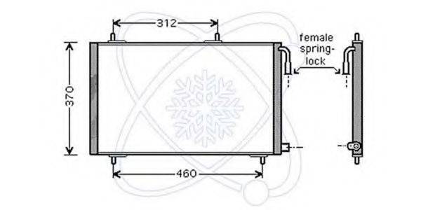 ELECTRO AUTO 30C0067 Конденсатор, кондиціонер