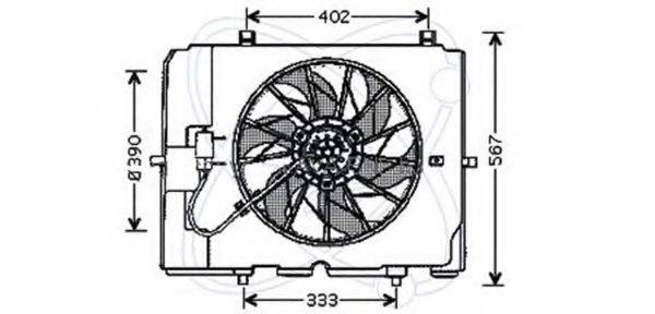 ELECTRO AUTO 32VM007 Вентилятор, охолодження двигуна