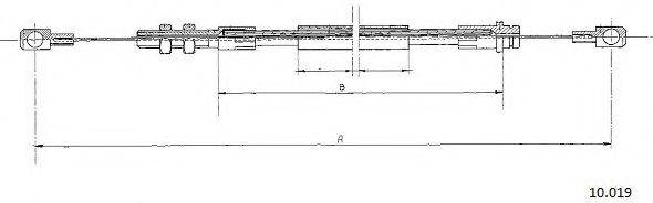 CABOR 10019 Тросик газу