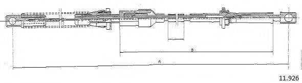 CABOR 11926 Тросик газу