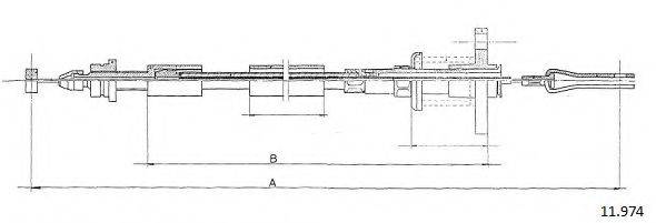 CABOR 11974 Тросик газу