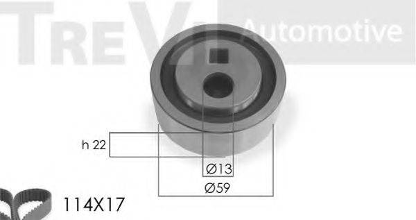 TREVI AUTOMOTIVE KD1019 Комплект ременя ГРМ