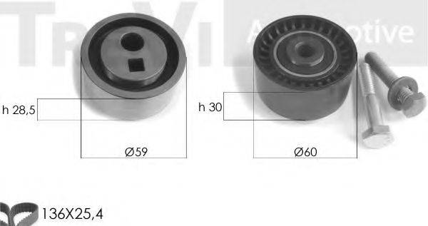 TREVI AUTOMOTIVE KD1046 Комплект ременя ГРМ