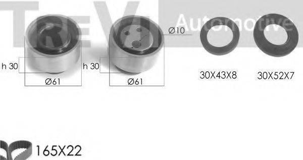 TREVI AUTOMOTIVE KD1066S Комплект ременя ГРМ