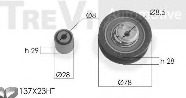 TREVI AUTOMOTIVE KD1174 Комплект ременя ГРМ