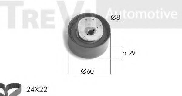 TREVI AUTOMOTIVE KD1208 Комплект ременя ГРМ