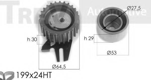 TREVI AUTOMOTIVE KD1330 Комплект ременя ГРМ