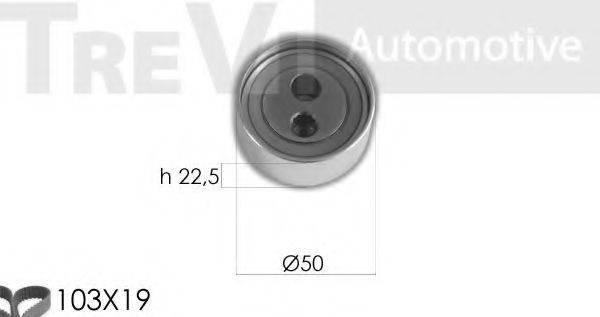 TREVI AUTOMOTIVE KD1363 Комплект ременя ГРМ