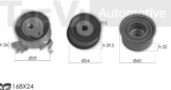 TREVI AUTOMOTIVE KD1384 Комплект ременя ГРМ