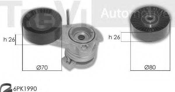 TREVI AUTOMOTIVE KA1231 Полікліновий ремінний комплект