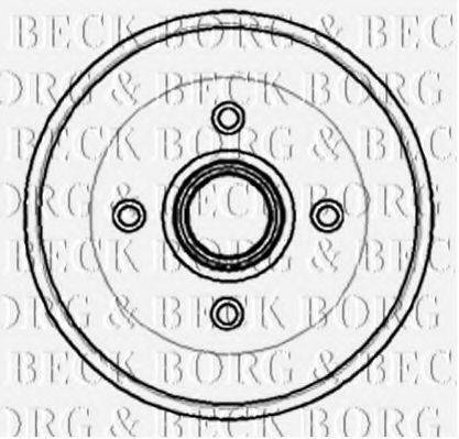 BORG & BECK BBR7014 Гальмівний барабан