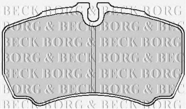 BORG & BECK BBP1863 Комплект гальмівних колодок, дискове гальмо