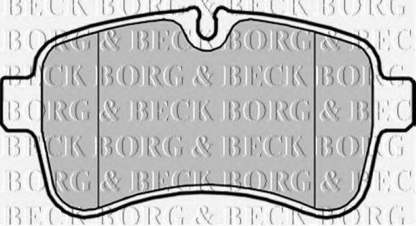 BORG & BECK BBP2034 Комплект гальмівних колодок, дискове гальмо