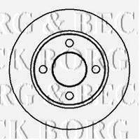 BORG & BECK BBD4134 гальмівний диск
