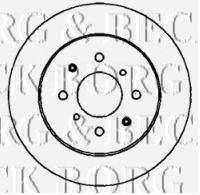 BORG & BECK BBD4398 гальмівний диск